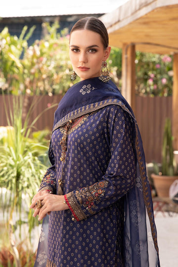 MARIA B | LUXURY PRET | 3 PIECE PRINTED LAWN SUIT | DW-EF23-14R1