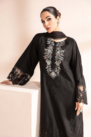 MARIA B | LUXURY PRET | EMBROIDERED SELF JACQUARD LAWN SUIT | DW-MN24-02