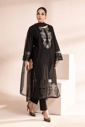 MARIA B | LUXURY PRET | EMBROIDERED SELF JACQUARD LAWN SUIT | DW-MN24-02