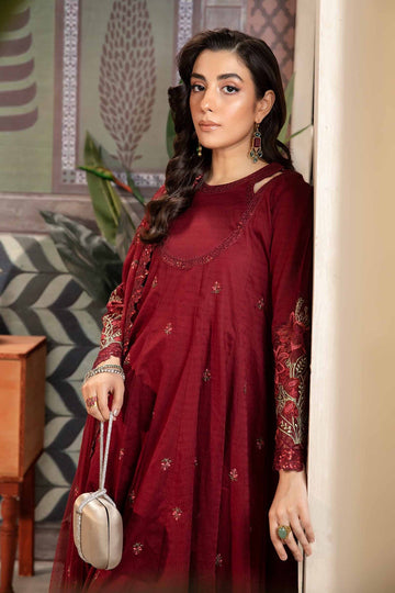 MARIA B | LUXURY PRET | 3 PIECE EMBROIDERED DOBBY LAWN SUIT | DW-PF24-05