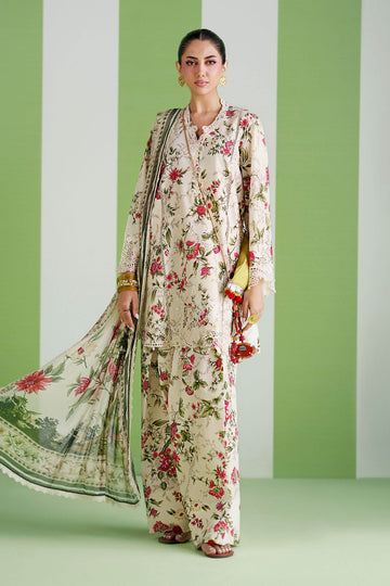 MARIA B | DESI SUMMER PIE | 3 PIECE EMBROIDERED LAWN SUIT | DW-PF26-03-OFF WHITE