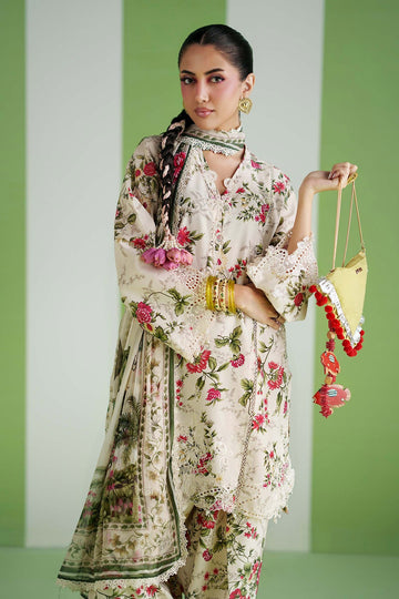 MARIA B | DESI SUMMER PIE | 3 PIECE EMBROIDERED LAWN SUIT | DW-PF26-03-OFF WHITE