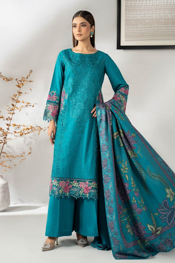 MARIA B | LUXURY PRET | 3 PIECE EMBROIDERED VISCOSE SUIT | DW-W25-06-FEROZI