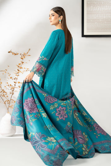 MARIA B | LUXURY PRET | 3 PIECE EMBROIDERED VISCOSE SUIT | DW-W25-06-FEROZI