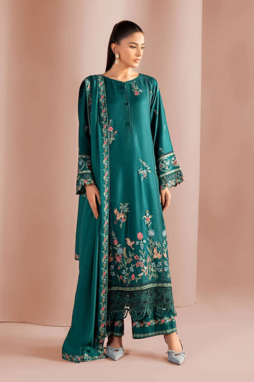 MARIA B | LUXURY PRET | 3 PIECE EMBROIDERED MARINA SUIT | DW-W25-26-GREEN