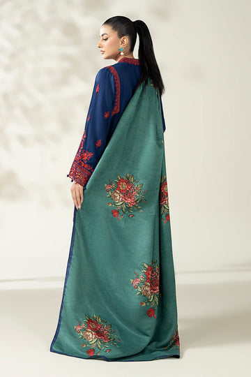 MARIA B | LUXURY PRET | 3 PIECE EMBROIDERED MARINA SUIT | DW-W25-46-BLUE