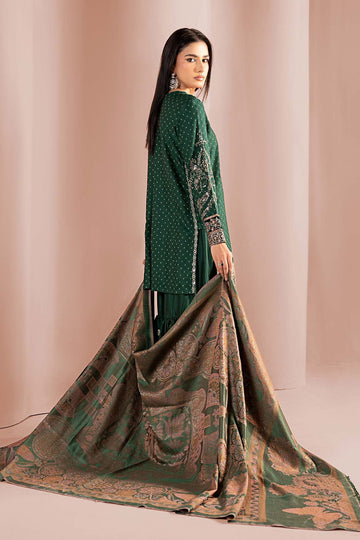 MARIA B | LUXURY PRET | 3 PIECE EMBROIDERED VISCOSE SUIT | DW-W25-61-GREEN