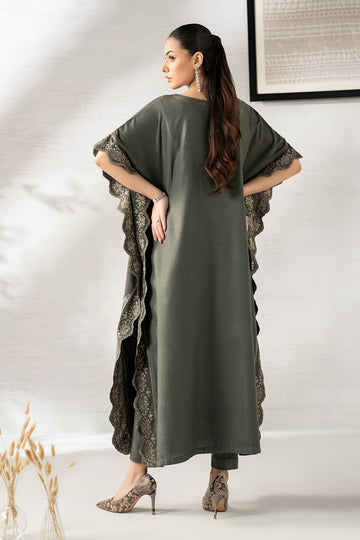 MARIA B | LUXURY PRET | 2 PIECE EMBROIDERED WOVEN SUIT | DW-W25-64-GREEN