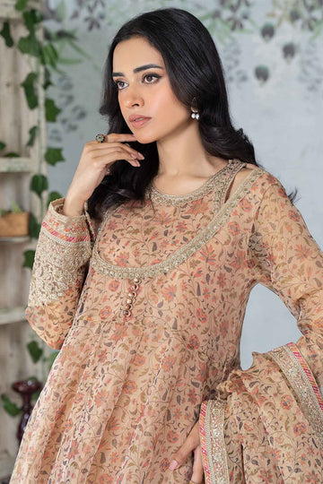 MARIA B | LUXURY PRET | PRINTED COTTON NET SUIT | DW-EA24-75