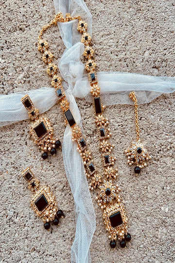 KOH-E-GEM | JEWELLERY | DUNE DEFINED MALAA SET – BLACK