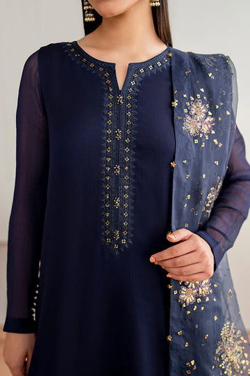 BAROQUE | PRET | EMBROIDERED CHIFFON PR-983