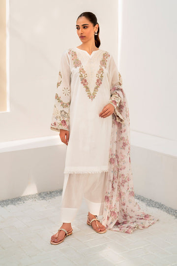 BAROQUE  | EMBROIDERED PRINTED LAWN UF-665