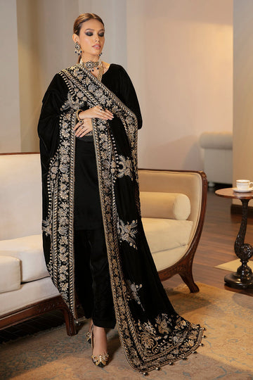BAROQUE | SHAWLS | EMBROIDERED VELVET SHAWL VS-24
