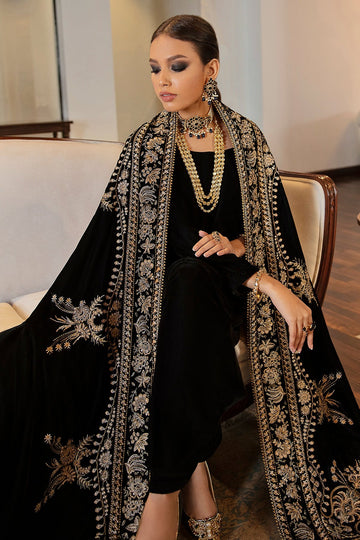 BAROQUE | SHAWLS | EMBROIDERED VELVET SHAWL VS-24