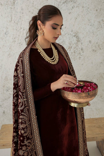 BAROQUE | SHAWLS | EMBROIDERED VELVET SHAWL VS-32