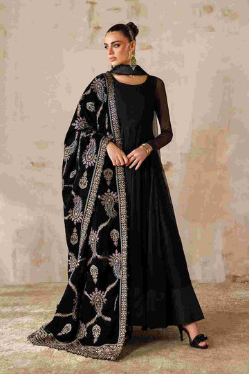 BAROQUE | SHAWLS | EMBROIDERED VELVET SHAWL VS-61