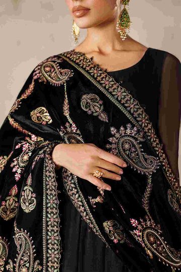 BAROQUE | SHAWLS | EMBROIDERED VELVET SHAWL VS-61