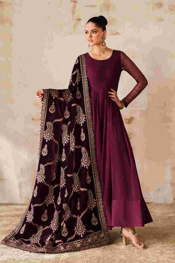 BAROQUE | SHAWLS | EMBROIDERED VELVET SHAWL VS-62