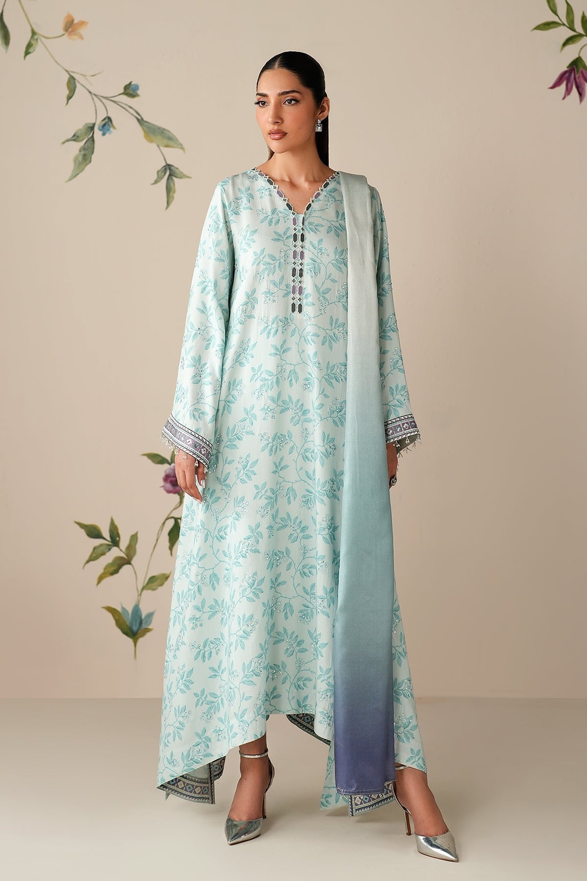 BAROQUE | PRET | EMBROIDERED VISCOSE PR-1191