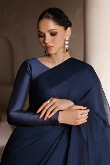 BAROQUE | ESSENTIALS | EMBROIDERED CHIFFON SAREE EN-1394