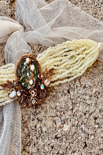 KOH-E-GEM | JEWELLERY | ELARA CHOKER SET – GREEN