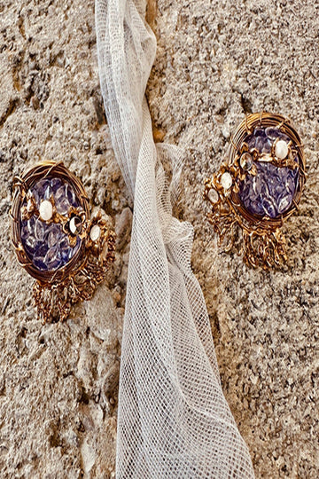 KOH-E-GEM | JEWELLERY | ELARA CHOKER SET – PURPLE