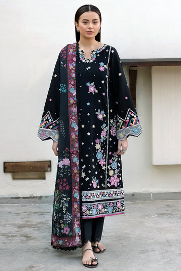 FARASHA | SUMMER WEAVES EMBROIDERED LAWN'25 | EMBER SHADOW