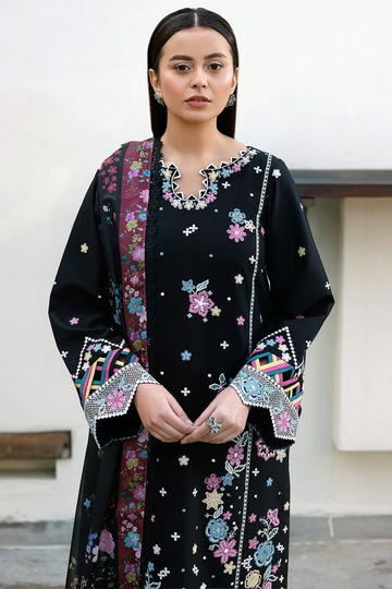 FARASHA | SUMMER WEAVES EMBROIDERED LAWN'25 | EMBER SHADOW