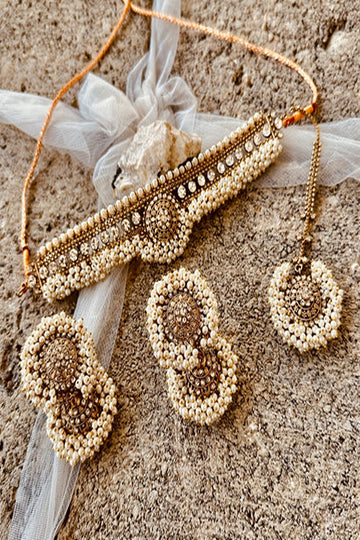 KOH-E-GEM | JEWELLERY | ETERNAL GRACE CHOKER - WHITE