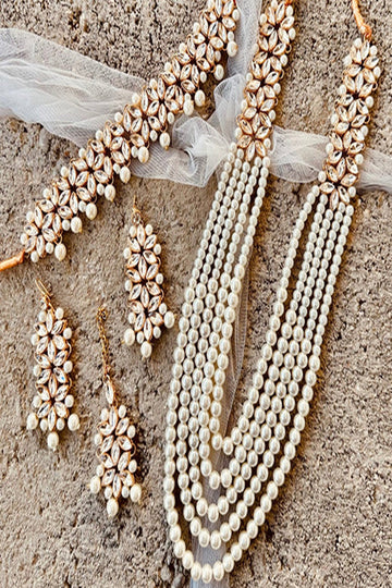 KOH-E-GEM | JEWELLERY | ETHEREAL PEARL CASCADE SET