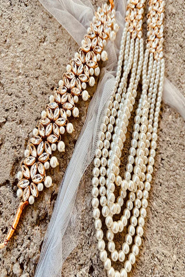 KOH-E-GEM | JEWELLERY | ETHEREAL PEARL CASCADE SET