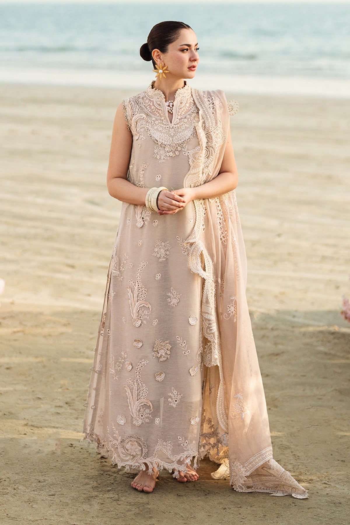 QALAMKAR | SAHIL LUXURY LAWN 2025 | FK-01 SOPHIA