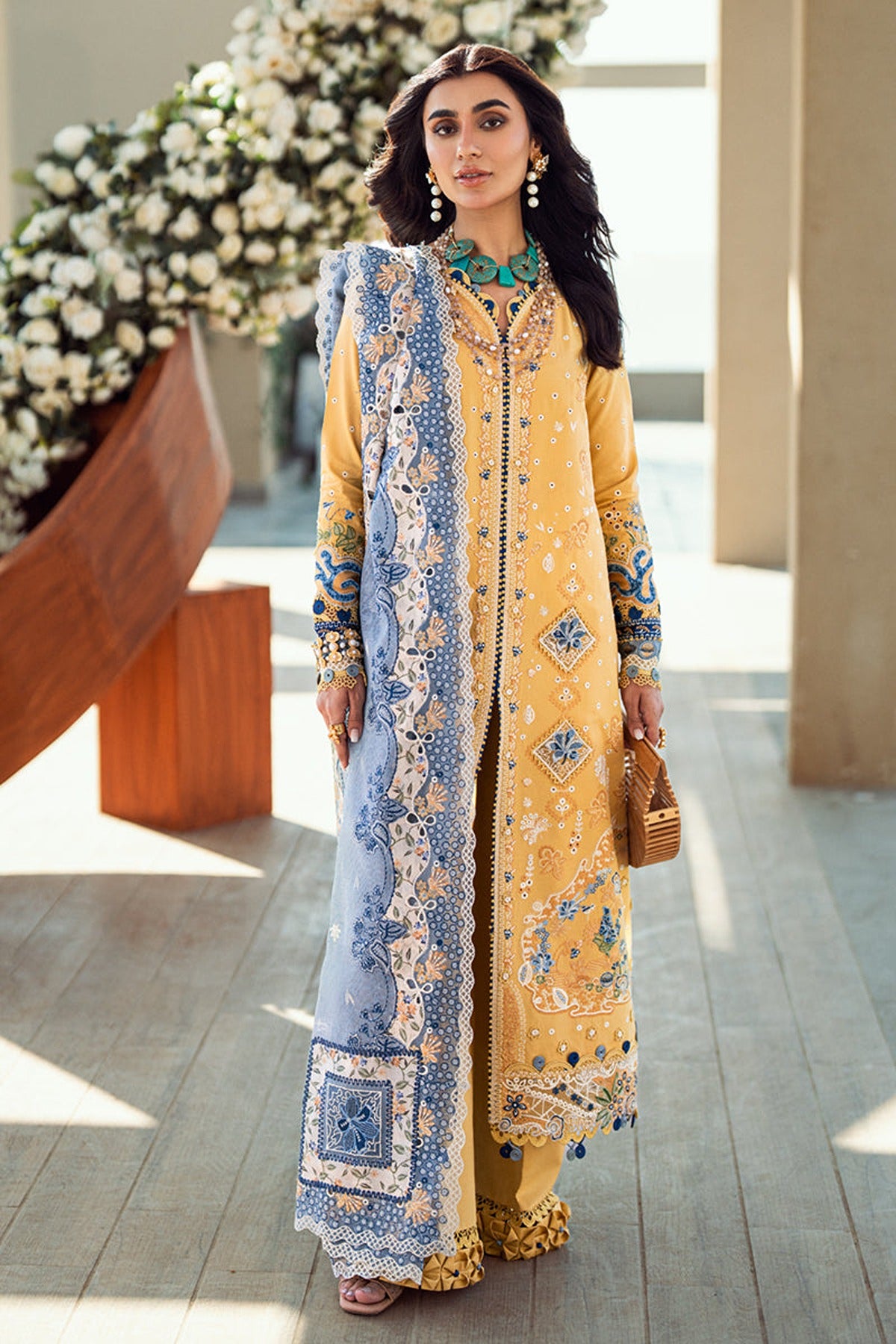 QALAMKAR | SAHIL LUXURY LAWN 2025 | FK-06 NATALIE