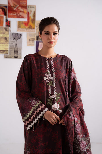 CROSS STITCH | KHADDAR-LINEN-MARINA'25 | FLORAL MELODY