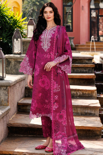 FARASHA | AUREA EID SUMMER LAWN'25 | FUCHSIA FLARE