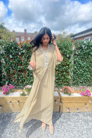 AMINAH BADAR | GOLD KAFTAN