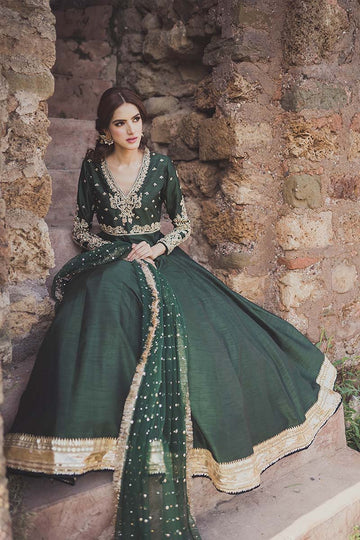 MAHA WAJAHAT | FORMAL | GREEN MAXI