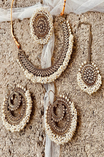 KOH-E-GEM | JEWELLERY | GAJRA ROYALE SET