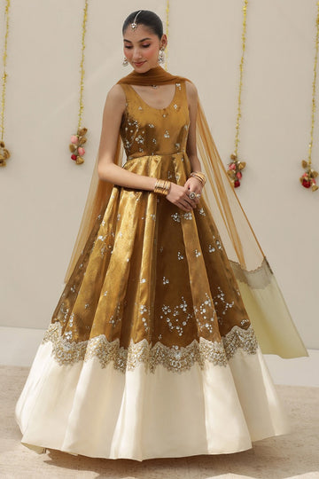 DYOT | FESTIVE 26 | GOLDEN TISSUE ANARKALI