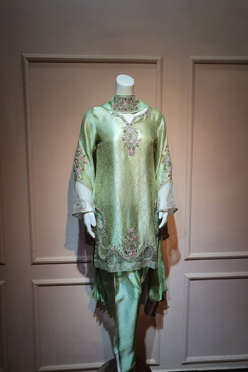 AZAARE BY HAMZA | GREEN SUIT