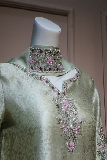 AZAARE BY HAMZA | GREEN SUIT