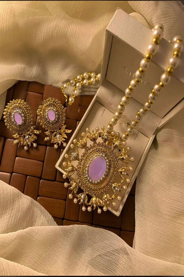 RAWAYAT | JEWELLERY | HANINA LOCKET SET (PINK)