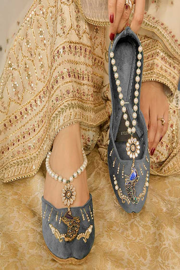 DAZZLE | KHUSSA SHOES | HUSNA-E-JAHAN (GREY)