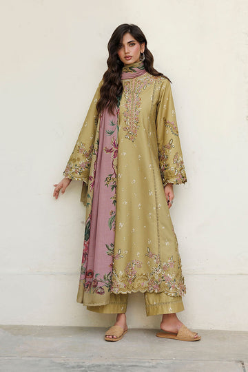 IZNIK | PRE-FALL'26 | IPF-23 EMBROIDERED PRINTED VISCOSE LINEN