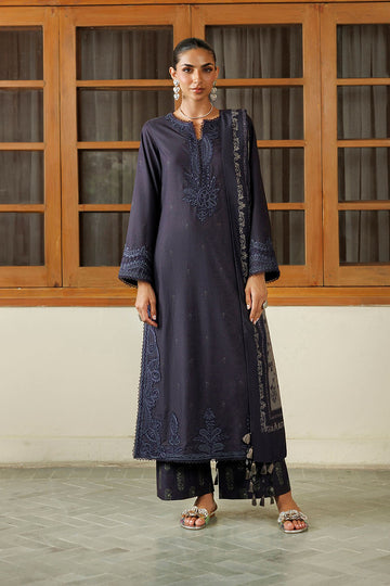IZNIK | PRE-FALL'26 | IPF-30 EMBROIDERED PRINTED VISCOSE LINEN