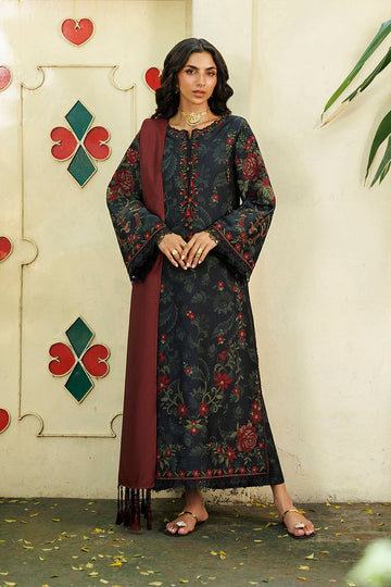 IZNIK | PRE-FALL'26 | IPF-31 EMBROIDERED PRINTED VISCOSE LINEN