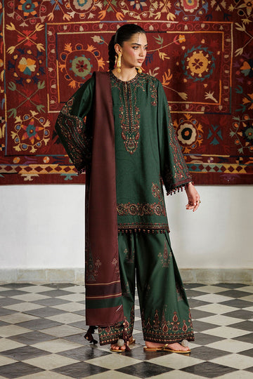 IZNIK | PRE-FALL'26 | IPF-32 EMBROIDERED PRINTED VISCOSE LINEN