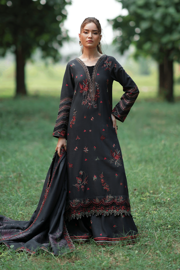 IZNIK | PREMIUM WINTER | IPK-07 EMBROIDERED SLUB KHADDAR