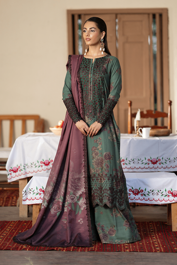 IZNIK | PREMIUM WINTER | IPK-08 EMBROIDERED SLUB KHADDAR