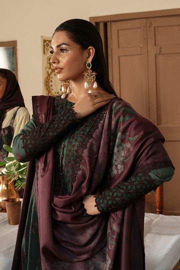 IZNIK | PREMIUM WINTER | IPK-08 EMBROIDERED SLUB KHADDAR